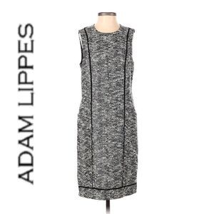 Adam Lippes Women's Grey Sleeveless Shift Dress Size 4